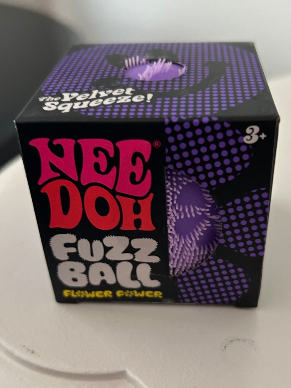 Authentic Schylling NeeDoh Fuzz Ball Flower Power Sensory Fidget Toy - The Velve